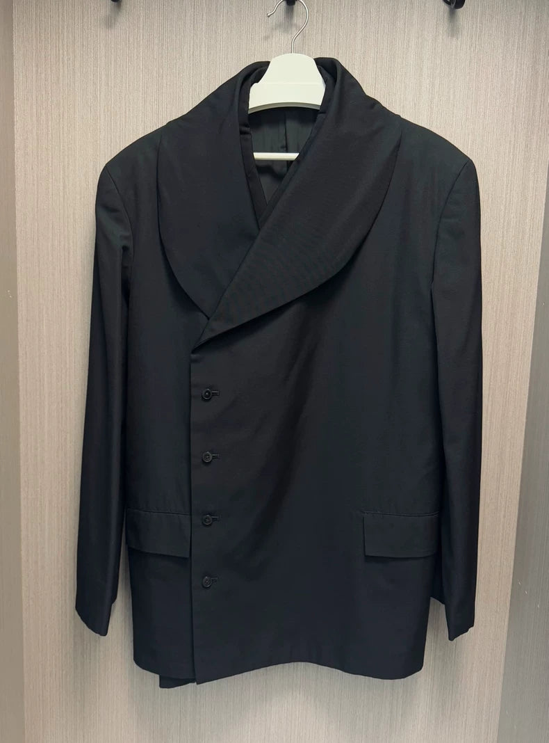 Yohji Yamamoto Double Scarf Collar Suit