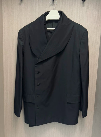 Yohji Yamamoto Double Scarf Collar Suit
