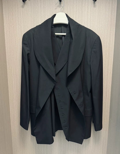 Yohji Yamamoto Double Scarf Collar Suit