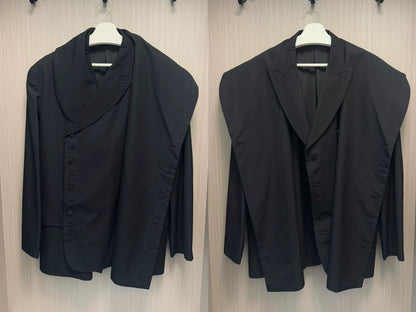 Yohji Yamamoto Double Scarf Collar Suit
