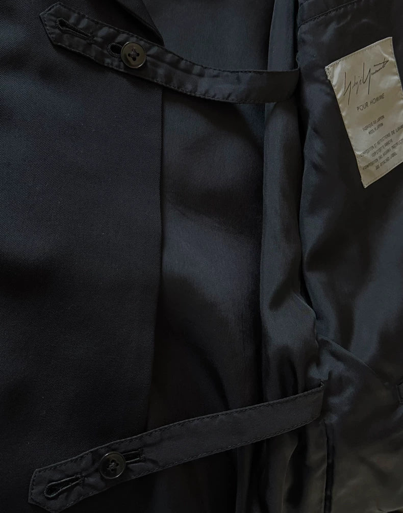 Yohji Yamamoto Double Scarf Collar Suit