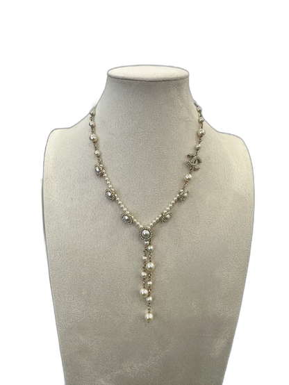 Chanel Pearl and Crystal Necklace