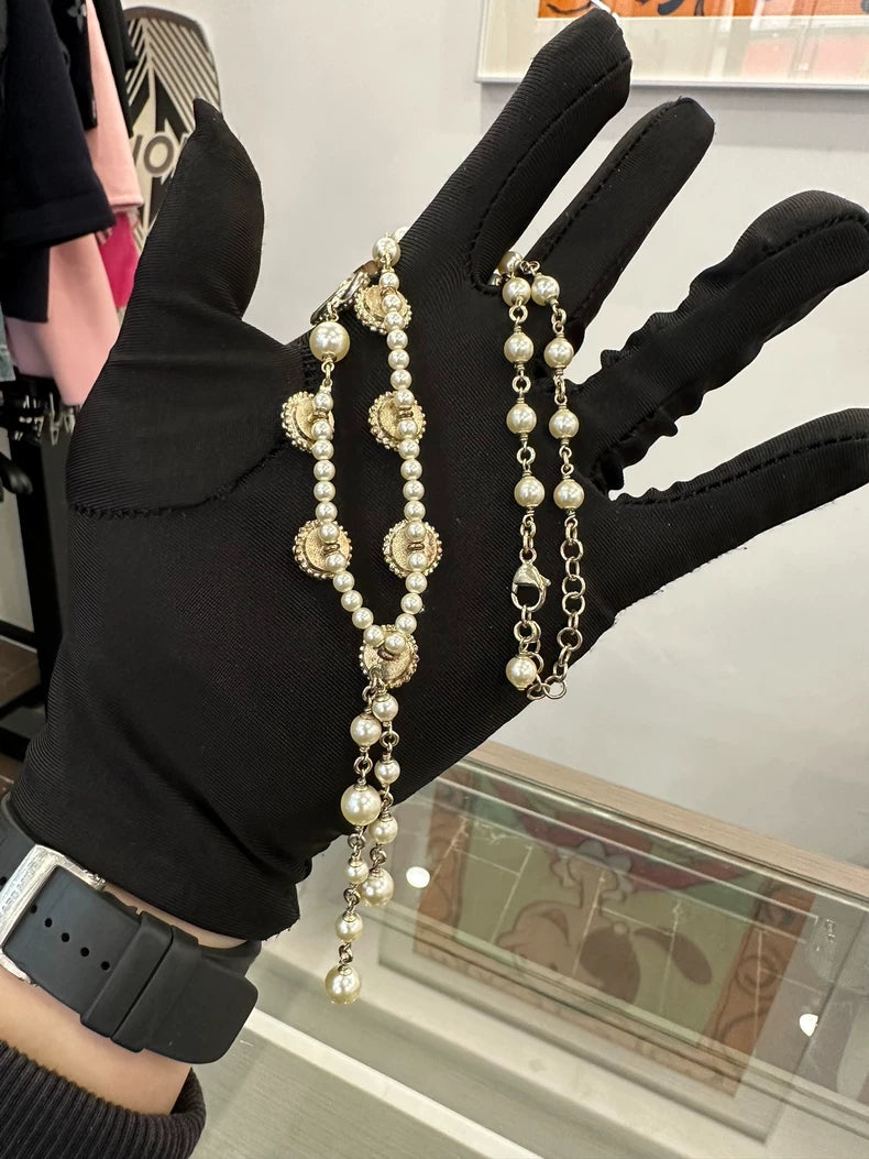 Chanel Pearl and Crystal Necklace