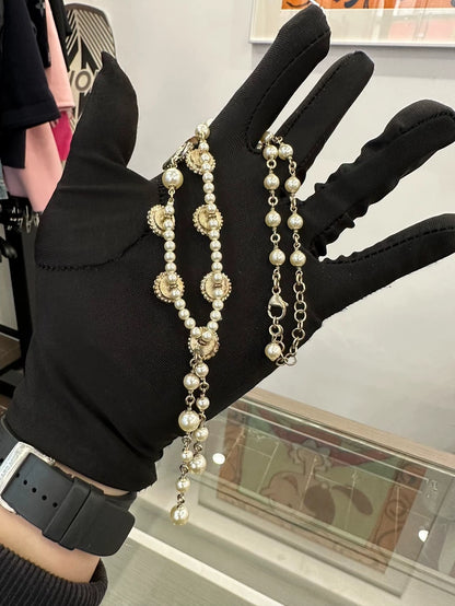 Chanel Pearl and Crystal Necklace