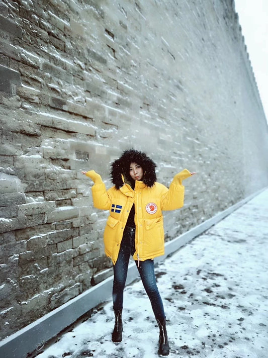 Yellow Down Jacket by Acne Studios