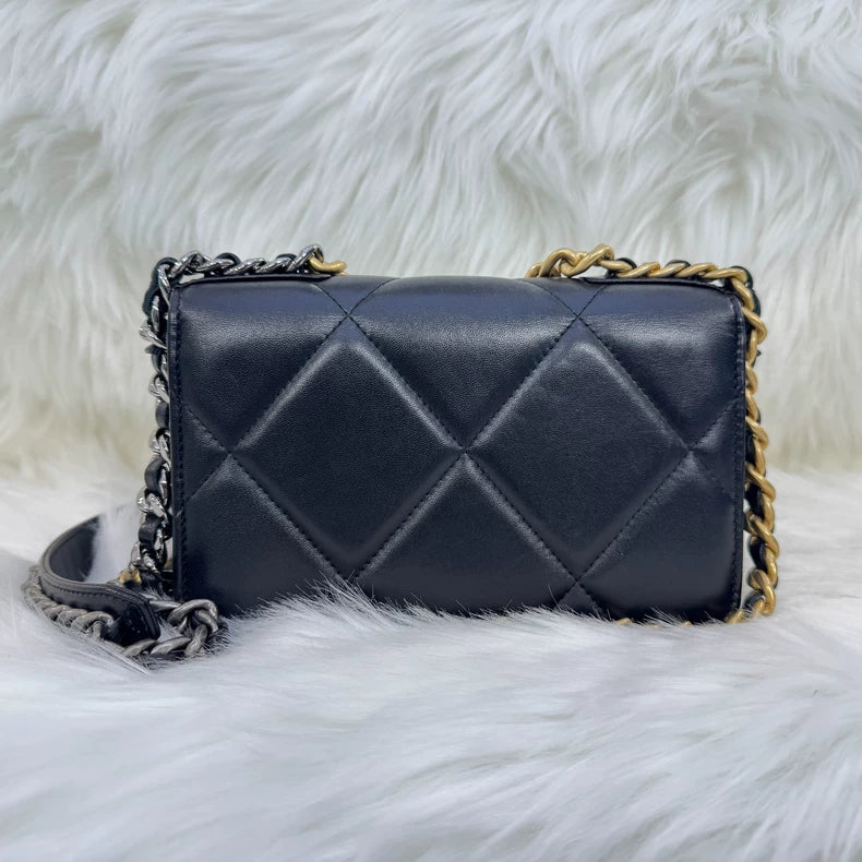 Chanel Classic Logo Leather Shoulder Bag