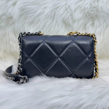 Chanel Classic Logo Leather Shoulder Bag