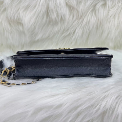 Chanel Classic Logo Leather Shoulder Bag