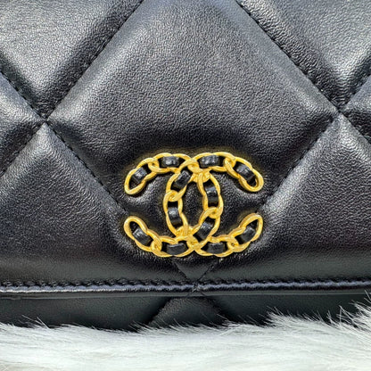 Chanel Classic Logo Leather Shoulder Bag