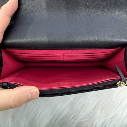 Chanel Classic Logo Leather Shoulder Bag