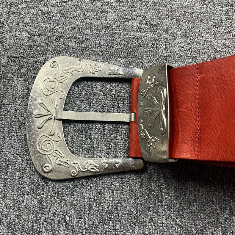Maison Margiela Orange Vintage Buckle Waist Belt