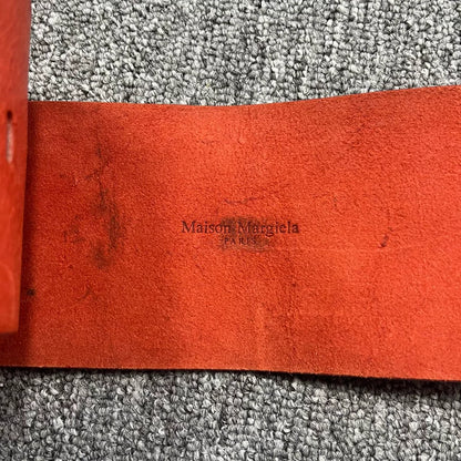 Maison Margiela Orange Vintage Buckle Waist Belt