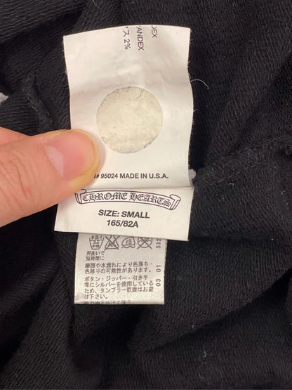 Chrome Hearts Black Hoodie with Flag Design