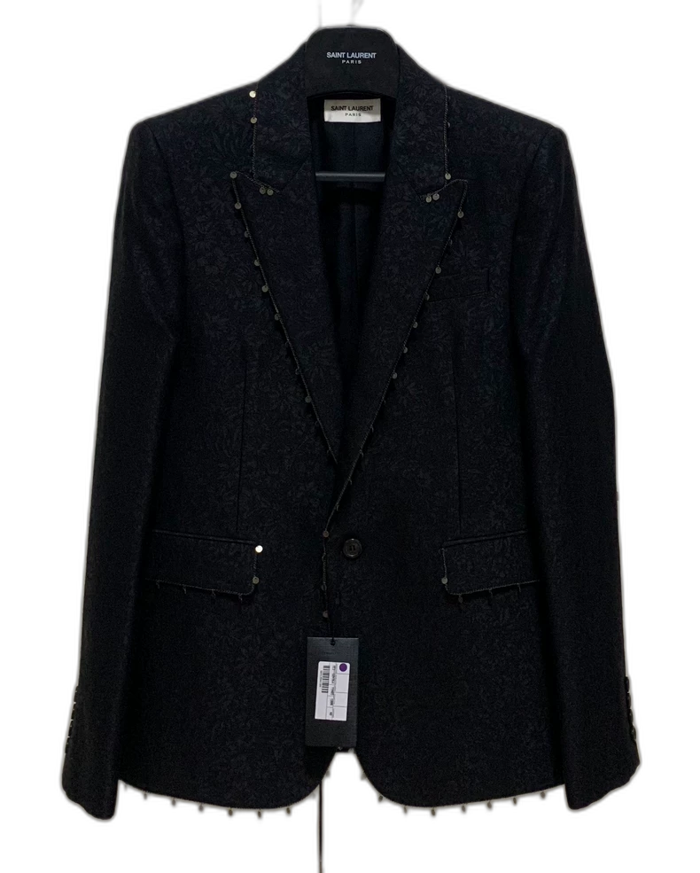 Saint Laurent Black Chain Pendant Blazer