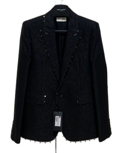 Saint Laurent Black Chain Pendant Blazer