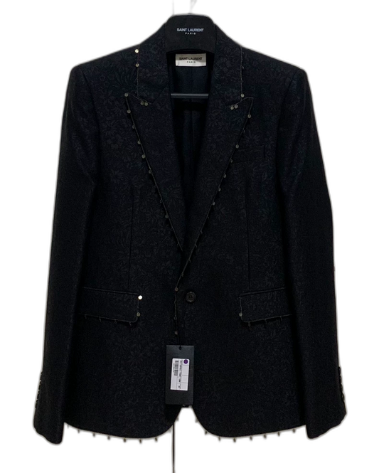 Saint Laurent Black Chain Pendant Blazer