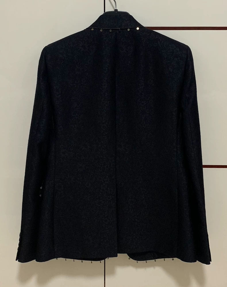 Saint Laurent Black Chain Pendant Blazer