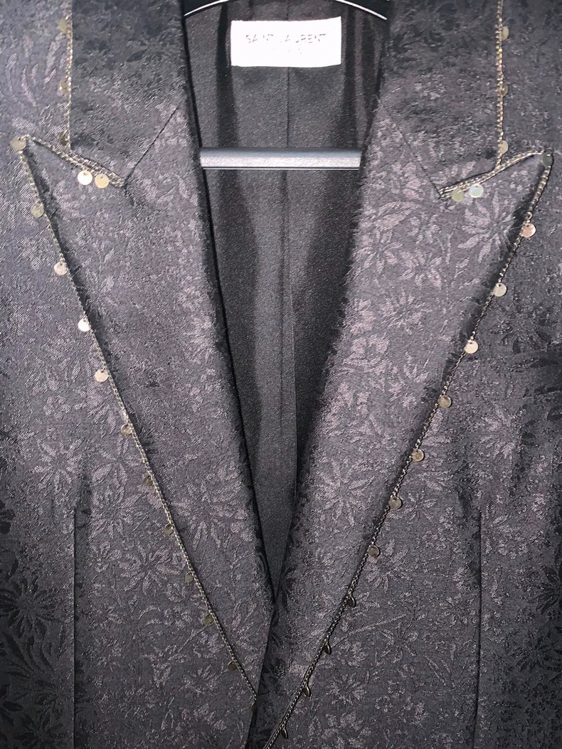 Saint Laurent Black Chain Pendant Blazer