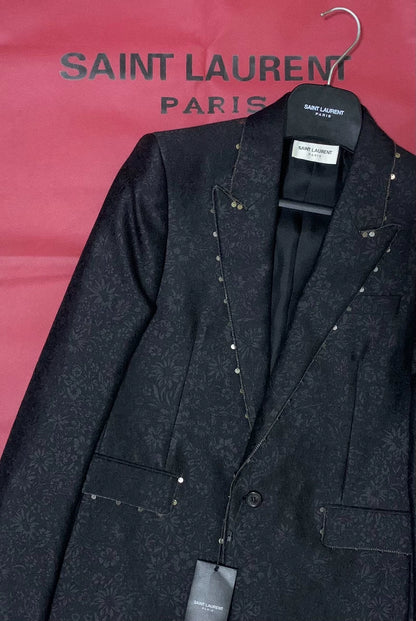 Saint Laurent Black Chain Pendant Blazer