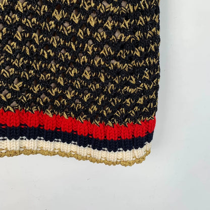Gucci Color Block Knitted Cotton Skirt