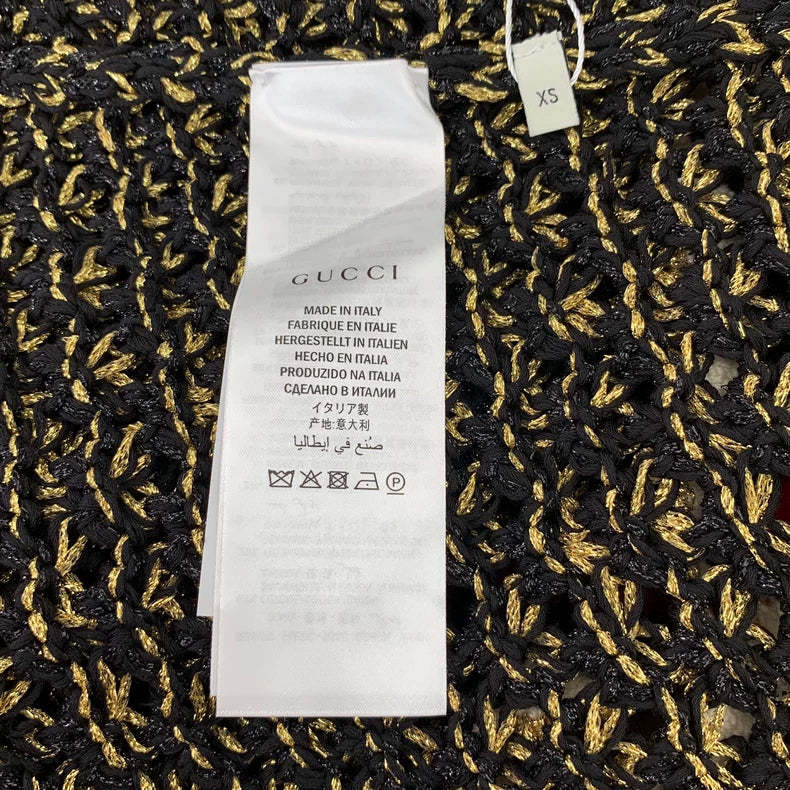 Gucci Color Block Knitted Cotton Skirt