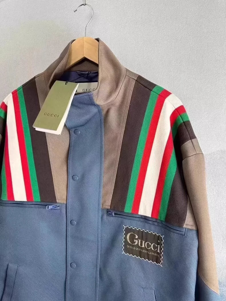 Gucci Striped Logo Zip Jacket