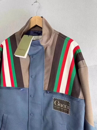 Gucci Striped Logo Zip Jacket