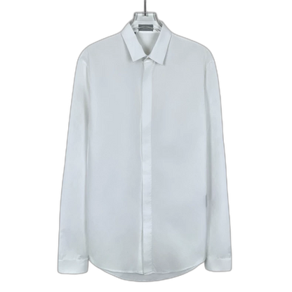 Dior White Cotton Long Sleeve Shirt