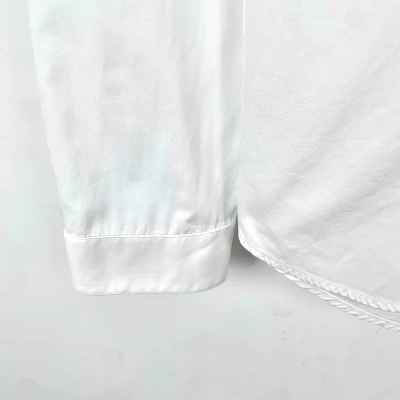 Dior White Cotton Long Sleeve Shirt