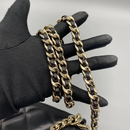 Chanel Quilted Leather Makeup Bag