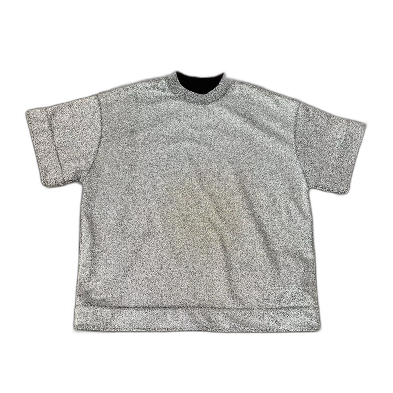 Silver Short Sleeve Sweatshirt