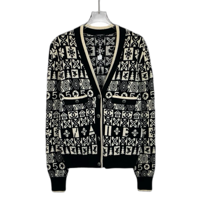 Chanel Snowflake Knit Cardigan Sweater