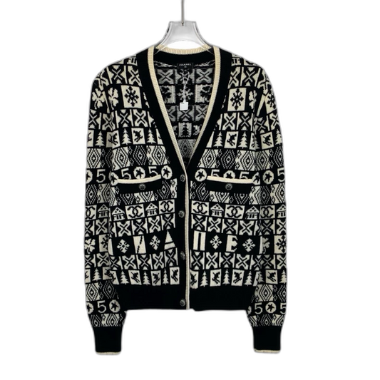 Chanel Snowflake Knit Cardigan Sweater