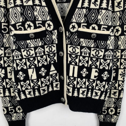 Chanel Snowflake Knit Cardigan Sweater