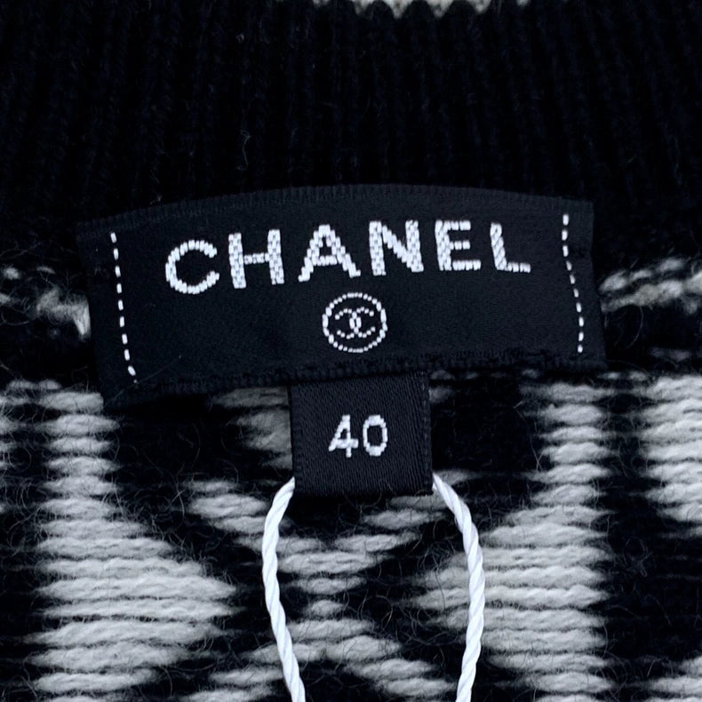 Chanel Snowflake Knit Cardigan Sweater