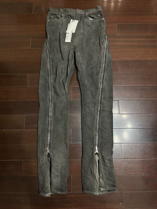 Rick Owens Drkshdw Banana Zip Jeans