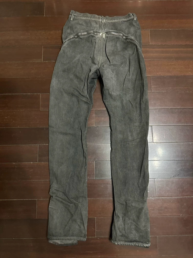 Rick Owens Drkshdw Banana Zip Jeans