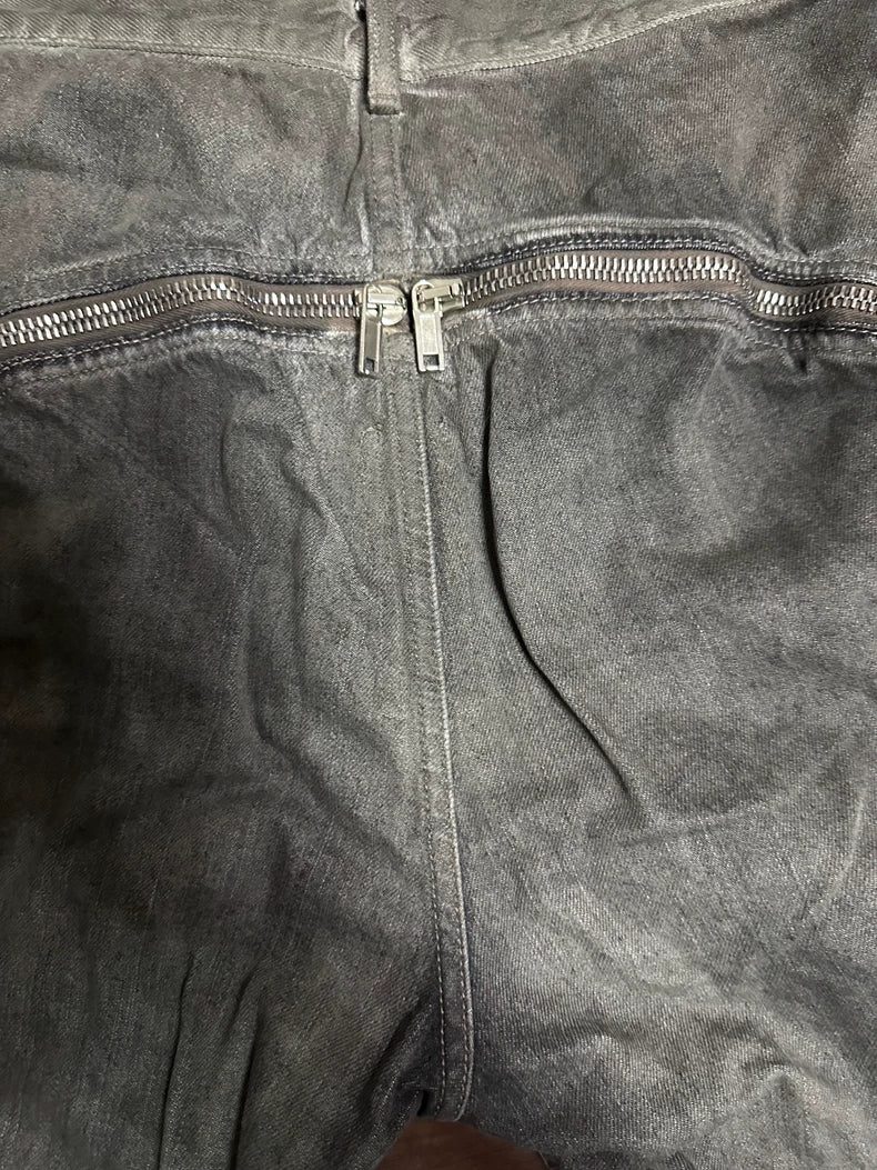 Rick Owens Drkshdw Banana Zip Jeans