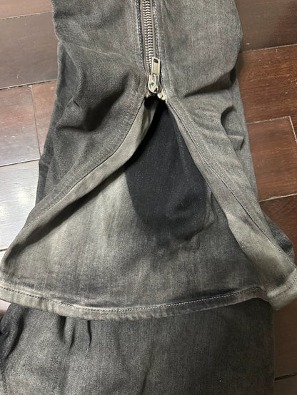 Rick Owens Drkshdw Banana Zip Jeans