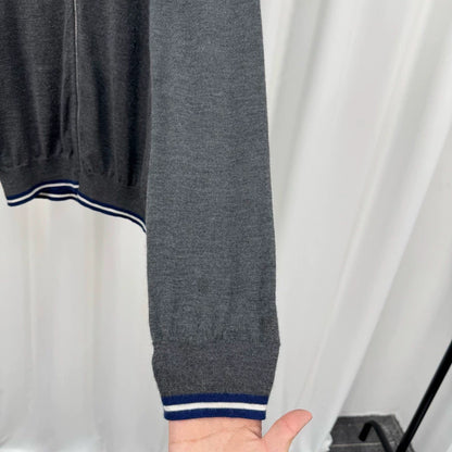 Hermes Cashmere Zip Knit Jacket-yf