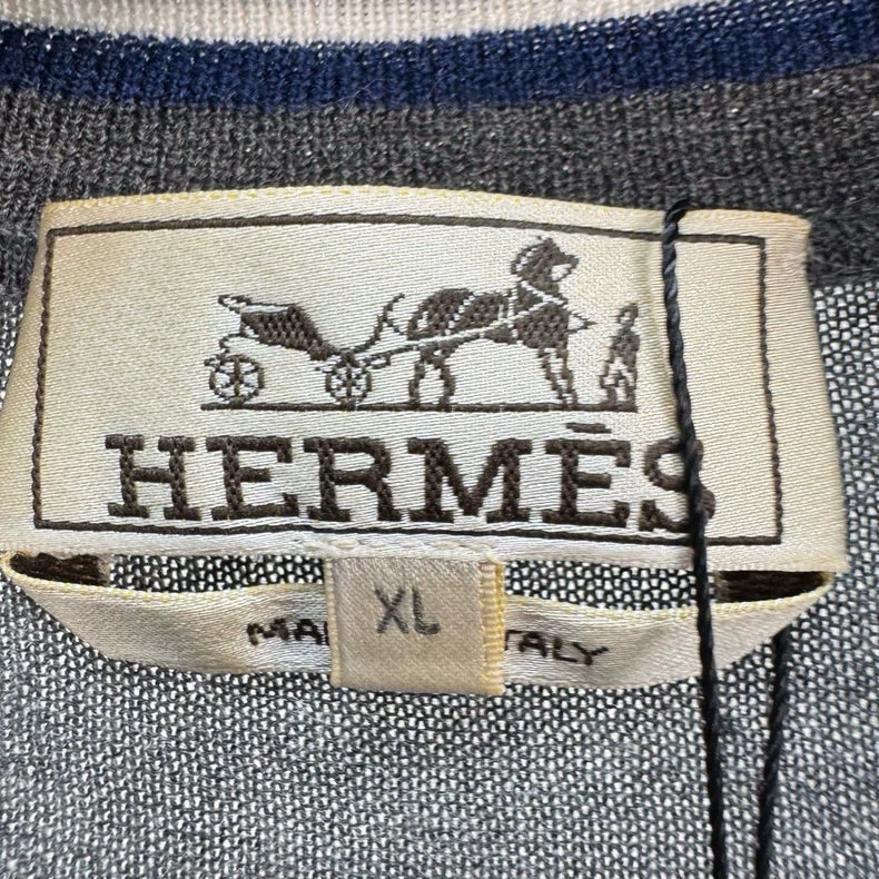 Hermes Cashmere Zip Knit Jacket-yf
