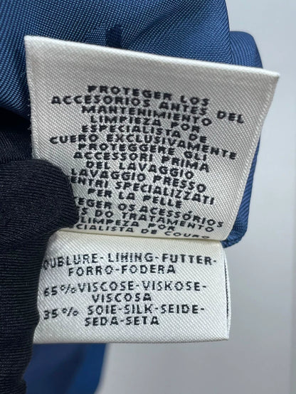 Hermes Blue Lambskin Leather Shorts