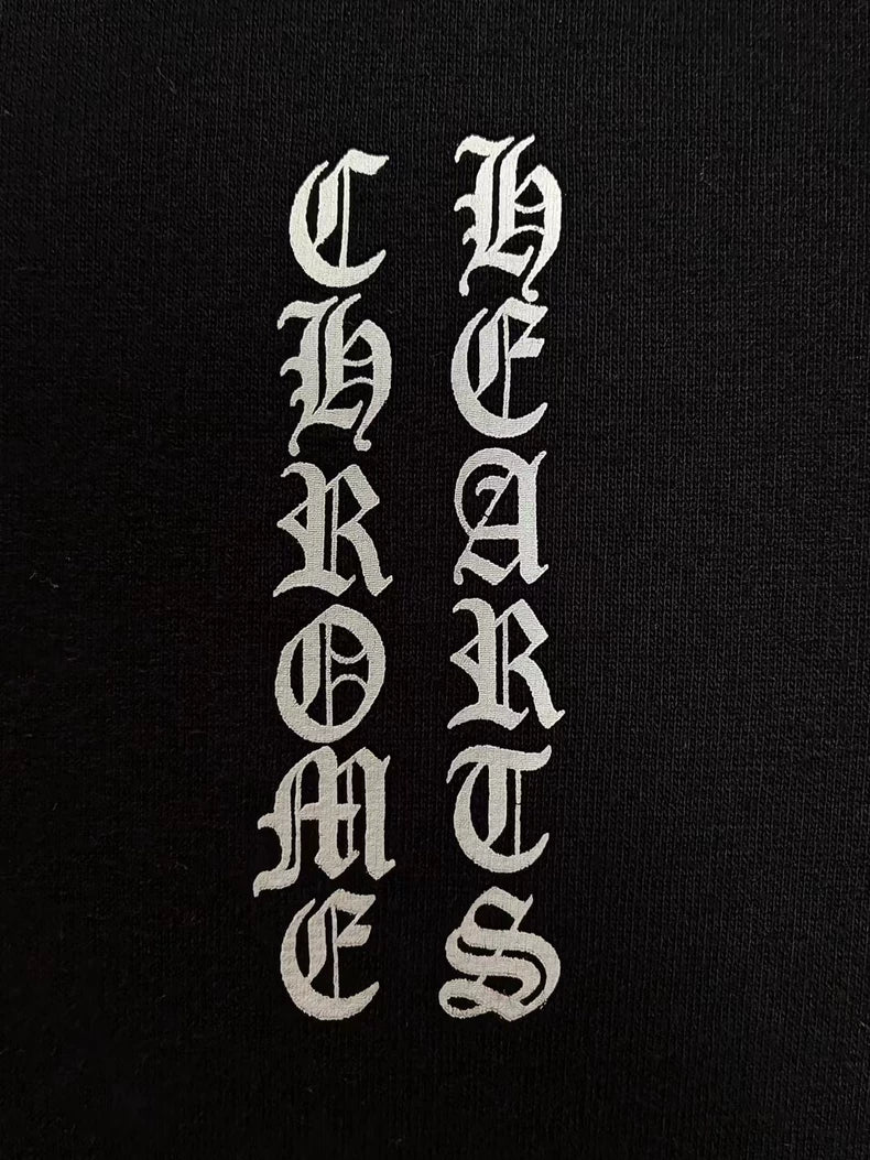 Chrome Hearts Waffle Zip Hoodie Black