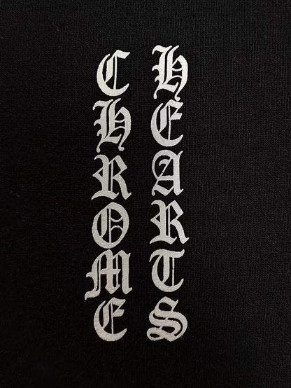 Chrome Hearts Waffle Zip Hoodie Black