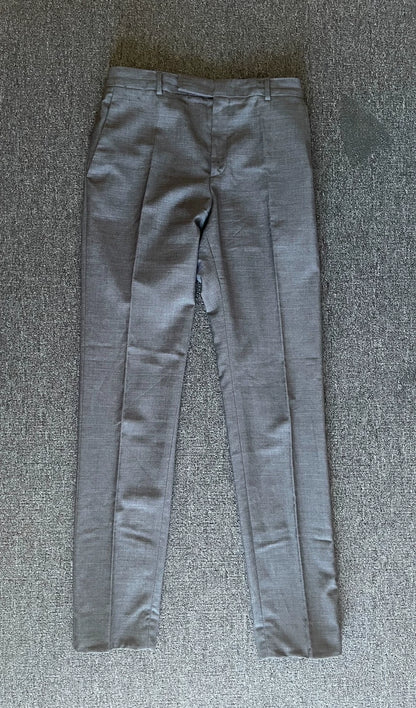 Celine Wool Gray Casual Trousers-yf