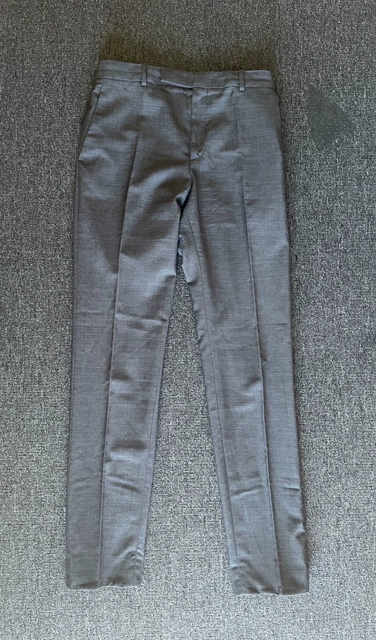 Celine Wool Gray Casual Trousers-yf