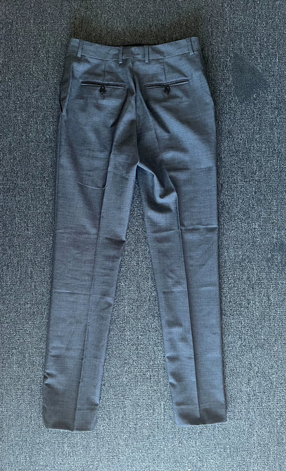 Celine Wool Gray Casual Trousers-yf