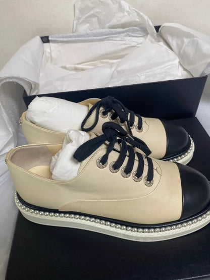 Chanel Pearl Flat Shoes
