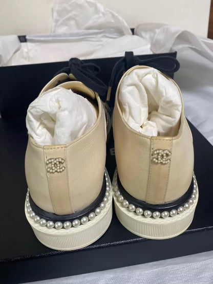 Chanel Pearl Flat Shoes