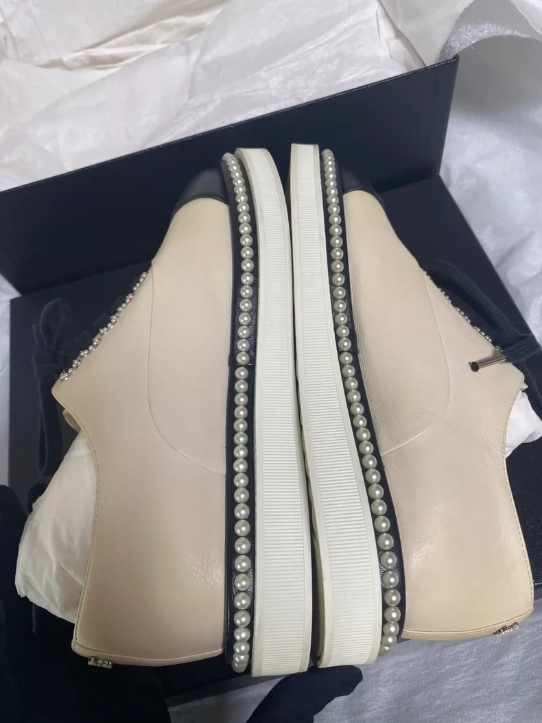 Chanel Pearl Flat Shoes